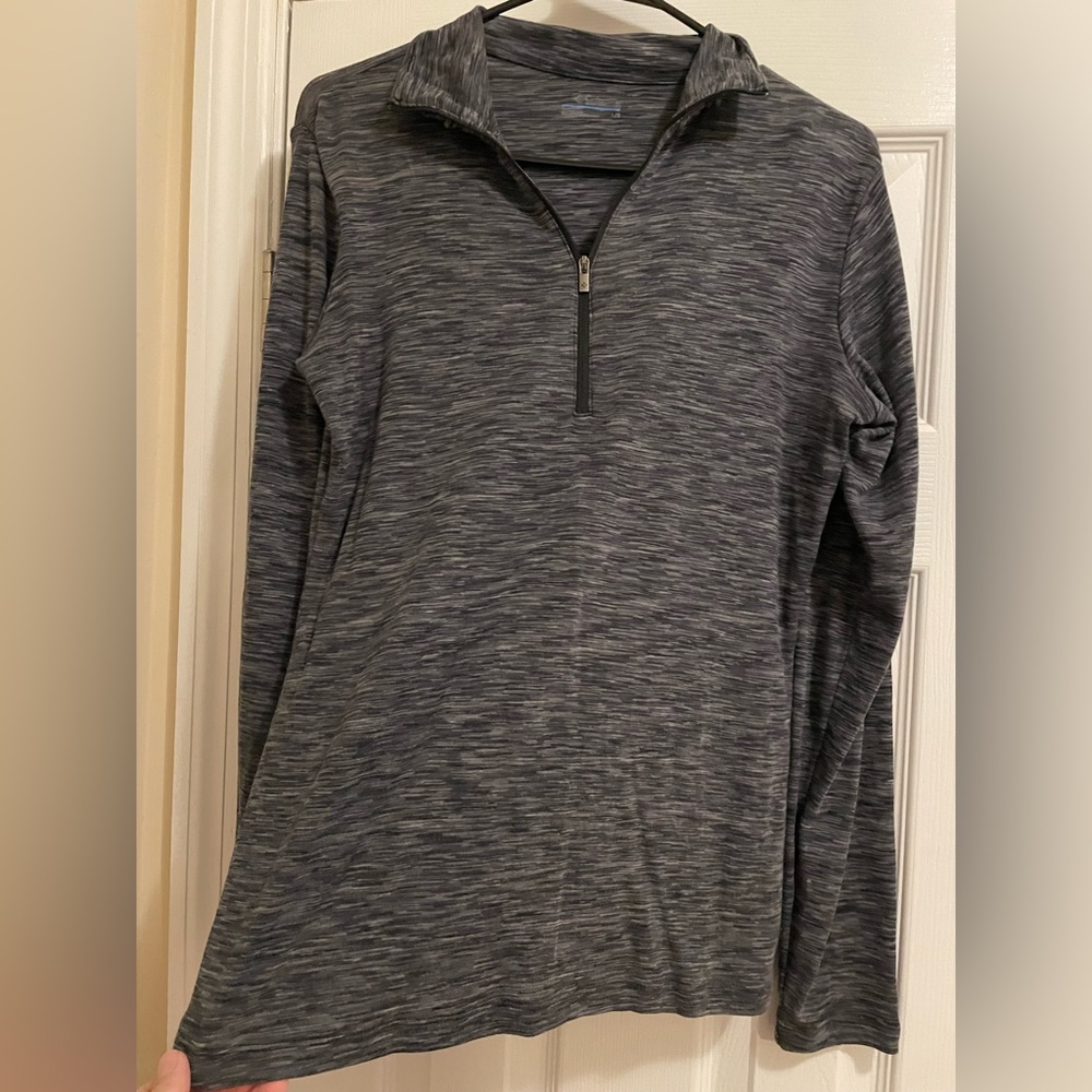 Columbia Space Dye 1/4 Zip Long Sleeve Pullover Top, L